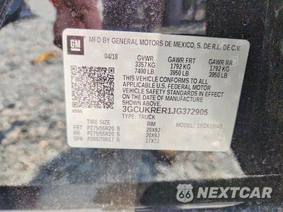 Zdjęcie 12 z 12 samochodu: 2018 CHEVROLET SILVERADO K1500 LT VIN:3GCUKRER1JG372905 - miniatura