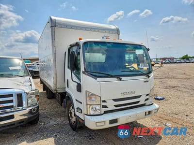 Czwarte zdjęcie samochodu z boku: 2018 ISUZU NPR XD BOX TRUCK VIN:JALC4W160J7K00200 - miniatura