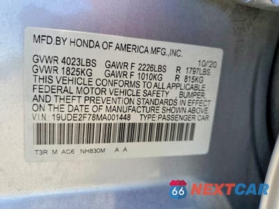 Zdjęcie 12 z 12 samochodu: 2021 ACURA ILX PREMIUM VIN:19UDE2F78MA001448 - miniatura