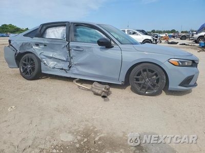 Czwarte zdjęcie samochodu z boku: 2022 HONDA CIVIC SPORT VIN:2HGFE2F56NH608202 - miniatura