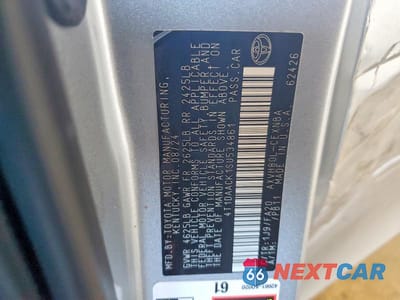 Zdjęcie 12 z 12 samochodu: 2025 TOYOTA CAMRY LE VIN:4T1DAACK1SU534861 - miniatura