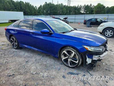 Czwarte zdjęcie samochodu z boku: 2019 HONDA ACCORD SPORT VIN:1HGCV1F36KA008477 - miniatura