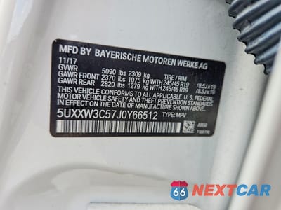 Zdjęcie 13 z 13 samochodu: 2018 BMW X4 XDRIVE28I VIN:5UXXW3C57J0Y66512 - miniatura