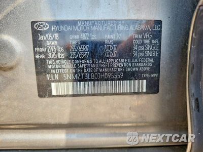 Zdjęcie 13 z 13 samochodu: 2018 HYUNDAI SANTA FE SPORT 2.4L VIN:5NMZT3LB0JH095559 - miniatura