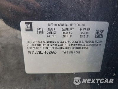 Zdjęcie 12 z 12 samochodu: 2015 CHEVROLET MALIBU 1LT VIN:1G11C5SL5FF323765 - miniatura