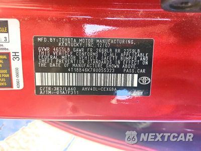 Zdjęcie 12 z 12 samochodu: 2008 TOYOTA CAMRY HYBRID VIN:4T1BB46K78U055323 - miniatura