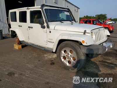Czwarte zdjęcie samochodu z boku: 2014 JEEP WRANGLER UNLIMITED SAHARA VIN:1C4BJWEG8EL107172 - miniatura