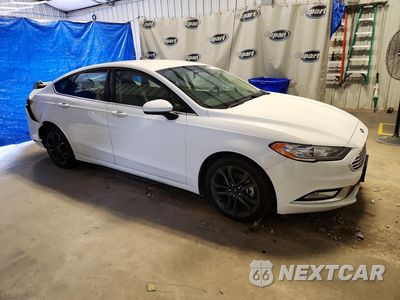 Czwarte zdjęcie samochodu z boku: 2018 FORD FUSION SE VIN:3FA6P0HD2JR166654 - miniatura
