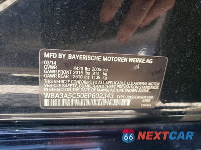 Zdjęcie 12 z 12 samochodu: 2014 BMW 328 I VIN:WBA3A5C50EP602343 - miniatura