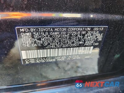 Zdjęcie 13 z 13 samochodu: 2013 LEXUS LS 460 VIN:JTHBL5EF4D5120501 - miniatura