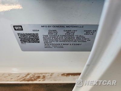 Zdjęcie 12 z 12 samochodu: 2024 CHEVROLET MALIBU LT VIN:1G1ZD5ST9RF173387 - miniatura