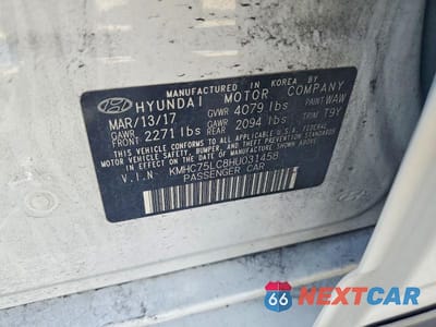 Zdjęcie 12 z 12 samochodu: 2017 HYUNDAI IONIQ SEL VIN:KMHC75LC8HU031458 - miniatura