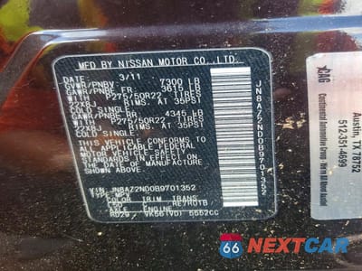 Zdjęcie 12 z 12 samochodu: 2011 INFINITI QX56 BASE VIN:JN8AZ2ND0B9701352 - miniatura