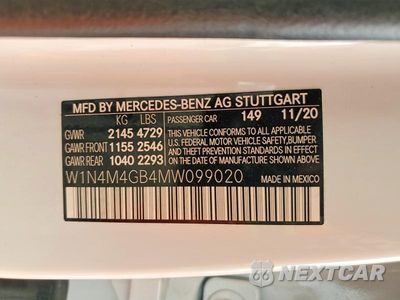 Zdjęcie 14 z 14 samochodu: 2021 MERCEDES-BENZ GLB 250 VIN:W1N4M4GB4MW099020 - miniatura
