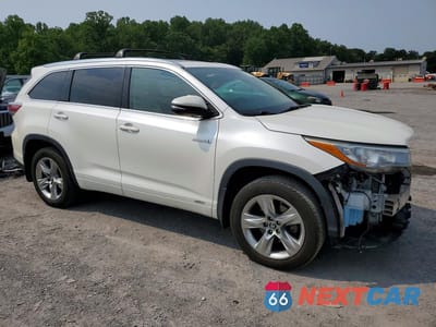 Czwarte zdjęcie samochodu z boku: 2016 TOYOTA HIGHLANDER HYBRID LIMITED PLATINUM VIN:5TDDCRFH9GS019910 - miniatura