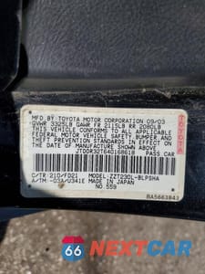 Zdjęcie 12 z 12 samochodu: 2004 TOYOTA CELICA GT VIN:JTDDR32T640168618 - miniatura