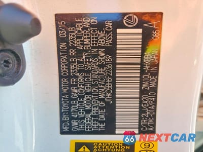 Zdjęcie 13 z 13 samochodu: 2015 LEXUS CT 200 VIN:JTHKD5BH6F2236189 - miniatura