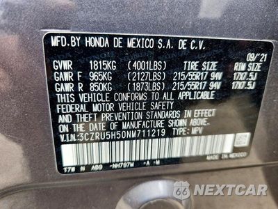 Zdjęcie 14 z 14 samochodu: 2022 HONDA HR-V EX VIN:3CZRU5H50NM711219 - miniatura