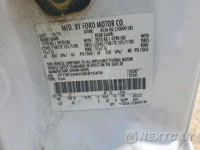 Zdjęcie 12 z 12 samochodu: 2016 FORD F250 SUPER DUTY VIN:1FTBF2A6XGEB15479 - miniatura