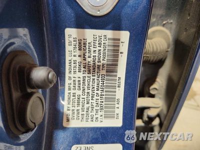 Zdjęcie 12 z 12 samochodu: 2010 HONDA CIVIC EX VIN:19XFA1F81AE044933 - miniatura