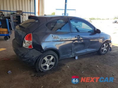 Trzecie zdjęcie samochodu z tyłu: 2007 HYUNDAI ACCENT SE VIN:KMHCN36C57U044110 - miniatura