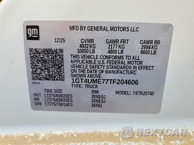 Zdjęcie 12 z 12 samochodu: 2026 GMC SIERRA K2500 SLE VIN:1GT4UME77TF204606 - miniatura