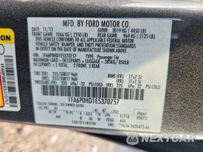 Zdjęcie 12 z 12 samochodu: 2014 FORD FUSION SE VIN:1FA6P0HD1E5370757 - miniatura