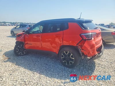 Drugie zdjęcie samochodu z przodu: 2021 JEEP COMPASS TRAILHAWK VIN:3C4NJDDB0MT545260 - miniatura