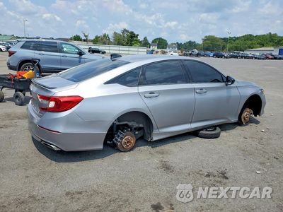 Trzecie zdjęcie samochodu z tyłu: 2021 HONDA ACCORD SPORT VIN:1HGCV1F38MA071230 - miniatura