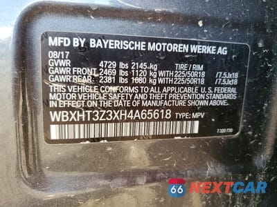 Zdjęcie 13 z 13 samochodu: 2017 BMW X1 XDRIVE28I VIN:WBXHT3Z3XH4A65618 - miniatura