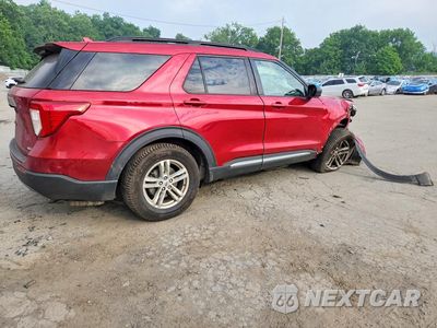 Trzecie zdjęcie samochodu z tyłu: 2020 FORD EXPLORER XLT VIN:1FMSK8DH3LGC19236 - miniatura