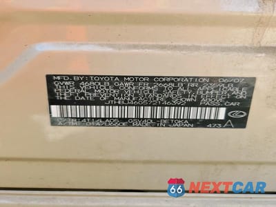 Zdjęcie 13 z 13 samochodu: 2007 LEXUS ES 350 VIN:JTHBJ46G572146392 - miniatura