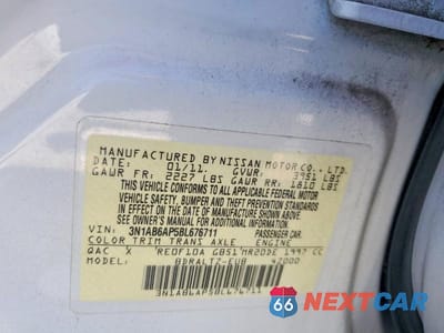 Zdjęcie 13 z 13 samochodu: 2011 NISSAN SENTRA 2.0 VIN:3N1AB6AP5BL676711 - miniatura