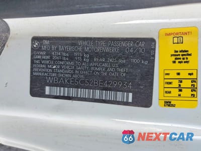 Zdjęcie 13 z 13 samochodu: 2011 BMW 328 I SULEV VIN:WBAKE5C52BE429934 - miniatura