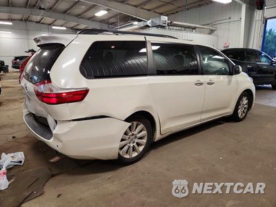 Trzecie zdjęcie samochodu z tyłu: 2015 TOYOTA SIENNA XLE 7-PASSENGER VIN:5TDDK3DC4FS128409 - miniatura