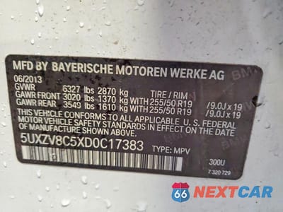 Zdjęcie 14 z 14 samochodu: 2013 BMW X5 XDRIVE50I VIN:5UXZV8C5XD0C17383 - miniatura