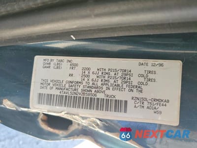Zdjęcie 12 z 12 samochodu: 1997 TOYOTA TACOMA BASE VIN:4TAVL52N2VZ258506 - miniatura