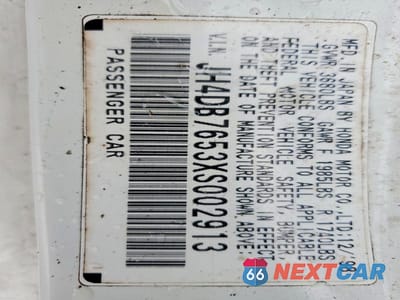 Zdjęcie 12 z 12 samochodu: 1999 ACURA INTEGRA LS VIN:JH4DB7653XS002913 - miniatura