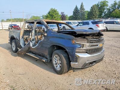 Czwarte zdjęcie samochodu z boku: 2021 CHEVROLET SILVERADO K1500 LT VIN:3GCPYJEK5MG350975 - miniatura