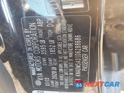 Zdjęcie 12 z 12 samochodu: 2013 KIA RIO LX VIN:KNADM5A31D6288686 - miniatura