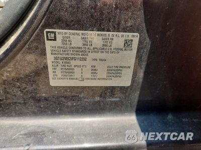 Zdjęcie 14 z 14 samochodu: 2015 GMC SIERRA K1500 SLT VIN:3GTU2VEC5FG112292 - miniatura
