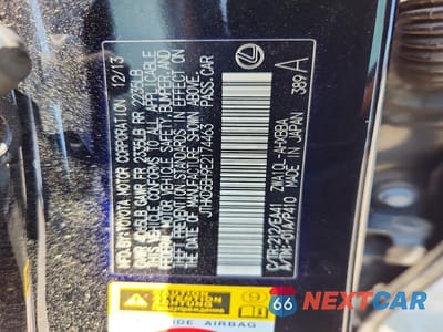 Zdjęcie 13 z 13 samochodu: 2014 LEXUS CT 200 VIN:JTHKD5BH9E2174463 - miniatura