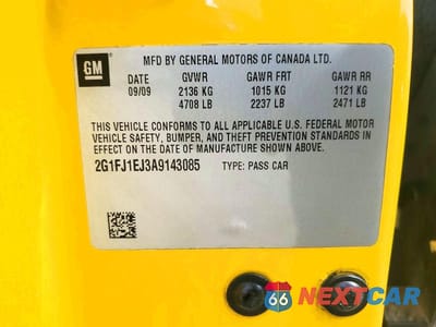 Zdjęcie 12 z 12 samochodu: 2010 CHEVROLET CAMARO SS VIN:2G1FJ1EJ3A9143085 - miniatura