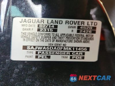 Zdjęcie 12 z 12 samochodu: 2015 JAGUAR F-TYPE VIN:SAJWA6DA0FMK11456 - miniatura
