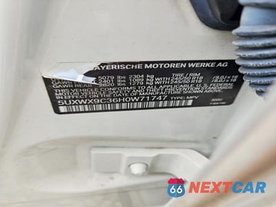 Zdjęcie 12 z 12 samochodu: 2017 BMW X3 XDRIVE28I VIN:5UXWX9C36H0W71747 - miniatura