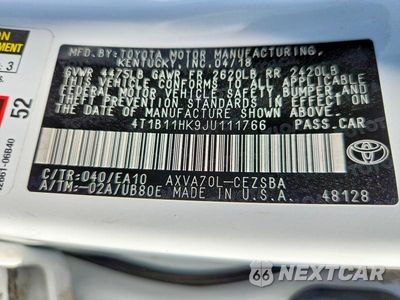 Zdjęcie 12 z 12 samochodu: 2018 TOYOTA CAMRY SE VIN:4T1B11HK9JU111766 - miniatura