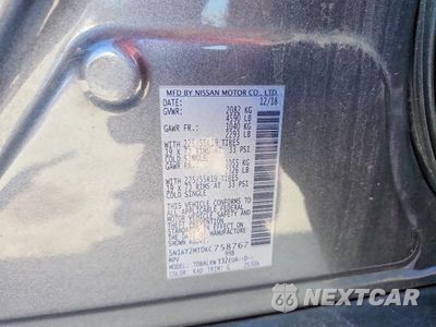 Zdjęcie 13 z 13 samochodu: 2019 NISSAN ROGUE SL VIN:5N1AT2MT0KC758767 - miniatura