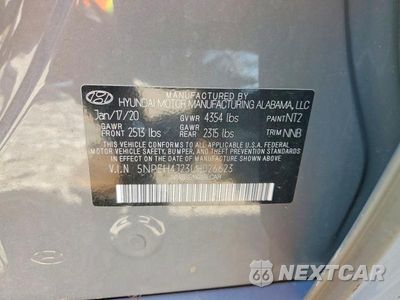 Zdjęcie 12 z 12 samochodu: 2020 HYUNDAI SONATA VIN:5NPEH4J23LH026623 - miniatura