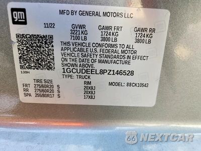 Zdjęcie 14 z 14 samochodu: 2023 CHEVROLET SILVERADO K1500 RST VIN:1GCUDEEL8PZ146528 - miniatura