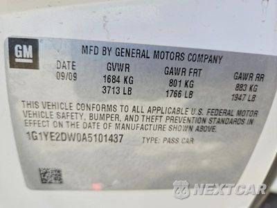 Zdjęcie 12 z 12 samochodu: 2010 CHEVROLET CORVETTE VIN:1G1YE2DW0A5101437 - miniatura